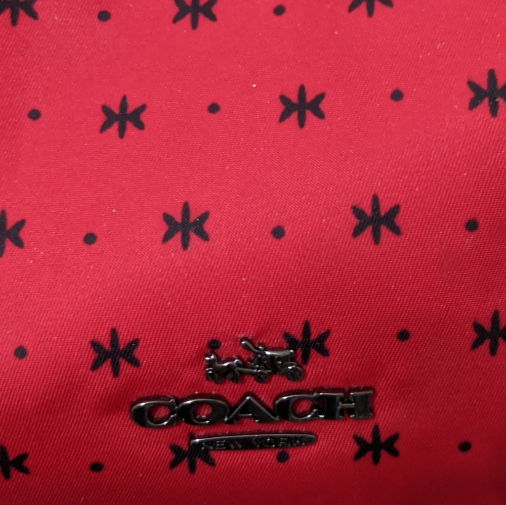 Disney Mickey x Coach Backpack, Red Bandana - RARE Large Version, 15 x 12 - Picture 3 of 5